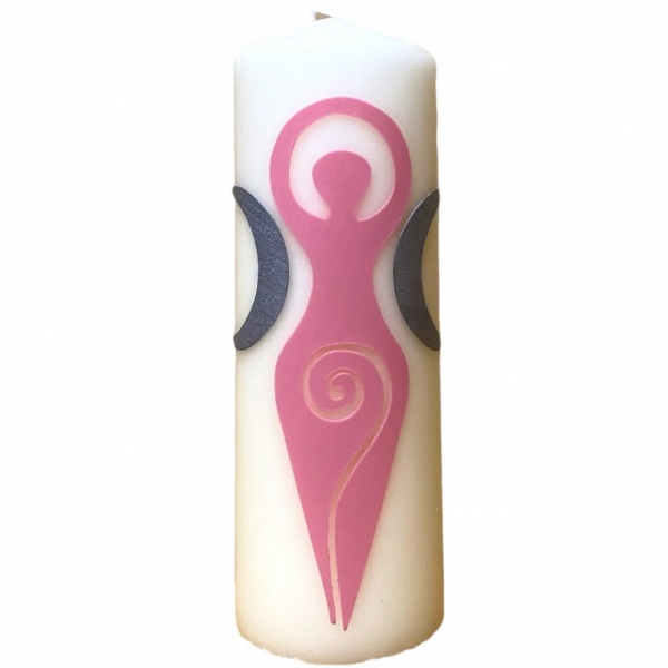 Light Pink Goddess - Large Pillar Candle
